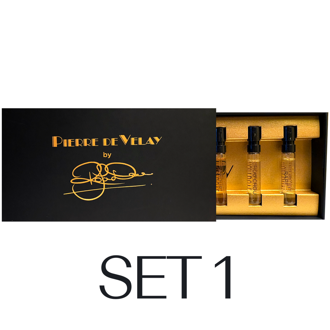 PIERRE DE VELAY NEW DISCOVERY COLLECTION - SET 1: THE OUD; LES CLOCHETTES; AMOUR; ESSENCE RARE; CHOU CHOU